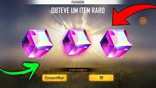 COMO CONSEGUIR O CUBO MÁGICO DE GRAÇA NO FREE FIRE BATTLEGROUNDS !! NOVO BUG CUBO MÁGICO GRÁTIS