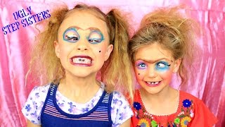 Cinderella's UGLY Step Sisters! Makeup and Hair Costume!