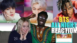 BTS - All Night (feat. Juice WRLD) (Color Coded Lyrics Eng/Rom/Han/가사) REACTION