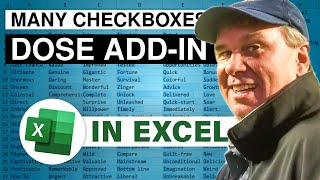 Excel How to Add Checkboxes - 2508F