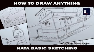 How to Draw Anything | For Beginners | NATA Basic Sketching