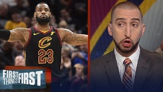 Nick Wright reacts after LeBron's Game 7 performance against the Pacers | NBA | FIRST THINGS FIRST