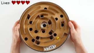 How to Make Genius Maze Game from Cardboard at Home