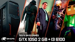 Teste Nvidia GTX 1050 2GB + I3 6100 em 10 jogos | GTA V, Battlefield 1, CS-GO, Minecraft e mais