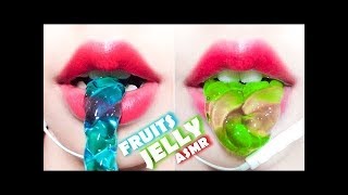 『ASMR』 Español | Comiendo Crudo “GELATINA DE FRUTAS” | Mukbang Español