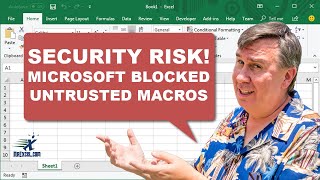 Security Risk Microsoft Has Blocked Macros From Running - 2485
