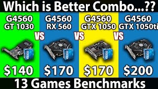 GT 1030 vs GTX 1050 vs GTX 1050 Ti vs RX 560 | Pentium G4560 | Gaming Benchmarks