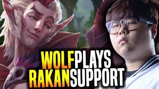 Wolf is a Monster with Rakan ft Xayah! - SKT T1 Wolf SoloQ Playing Rakan Support! | SKT T1 Replays