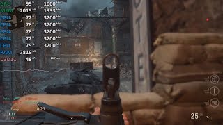 AMD Athlon 200GE Test - Call of Duty: WWII - Gameplay Benchmark Test