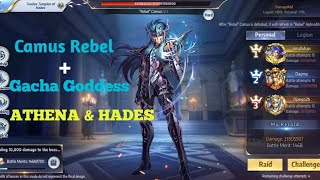 Hades Temple Aquarius Camus Rebel (hard) + Gacha Goddess Athena & Hades | Saint Seiya:Awakening