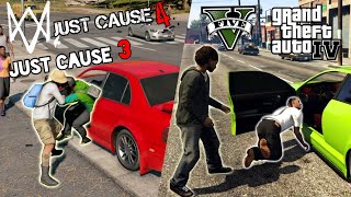 WHICH GAME HAS SMARTER NPCs (GTA 5 vs. Just Cause 4 vs. Watch Dogs 2 vs. GTA 4 vs. Just Cause 3)