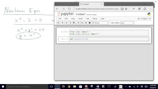 Solve Nonlinear Equations with Python