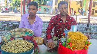 King of Jhaal Chanachur, Churmur, Peanut Maker Two Friend Manage Everything Hardworking Selling