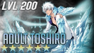 Adult Toshiro(Power) 6★ LVL.200 MAXED LINK SLOTS Review/Gameplay [Bleach Brave Souls]