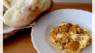 造型麵包~Pita Bread (口袋包) 伴海膽炒蛋