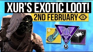 Destiny 2 | XUR LOCATION & EXOTICS! - Exotic Weapon, Armor Inventory & Fated Engram! (2nd February)