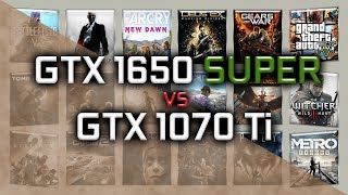 GTX 1650 SUPER vs GTX 1070 Ti Benchmarks | 59 tests