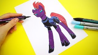 My Little Pony Movie Tempest Shadow Drawing | How to Draw Tempest Shadow