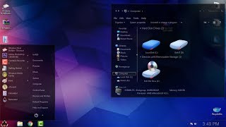 Windows 7 Ultimate Clean black glass theme V2