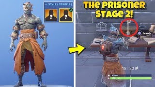HOW TO UNLOCK STAGE 2 "THE PRISONER" SKIN! Fortnite Battle Royale (SNOWFALL SKIN STAGE 2)