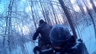 Мотобуксировщик Тофалар через лес