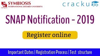 SNAP 2019 Notification - Online Application - Important Video