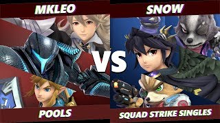 Glitch 6 SSBU - FOX MVG | MKLeo VS Snow - Smash Ultimate Squad Strike Pools