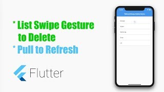 Google's Flutter Tutorial - Pull to Refresh, Swipe to Delete in ListView