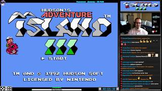 Hudson's Adventure Island III прохождение (U) | Игра (Dendy, Nes, Famicom, 8 bit) Стрим RUS