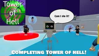 COMPLETING Tower of Hell! | Tower of Hell Roblox