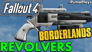 AMAZING BORDERLANDS MOD FOR FALLOUT 4! - BORDERLANDS 1 REVOLVER MOD (BL GUNS) #PumaPlays