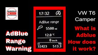 DuB-EnG: What is an AdBlue range Warning and Phillips H4 RacingVision headlight bulbs VW T6 Camper