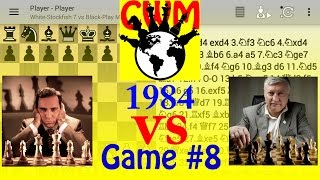 Garry Kasparov vs Anatoly Karpov GAME #8 1984 World Championship