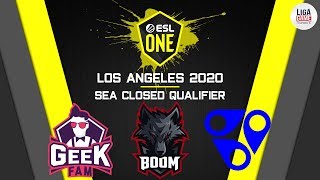 Geek Fam VS Fnatic - ESL One Los Angeles 2020 SEA Closed Qualifier