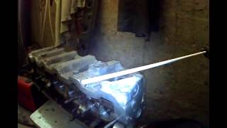 Сварка алюминия.  Ремонт  головки блока цилиндров VW T4