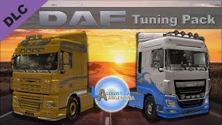 ETS2 1.28 oficial DLC DAF Tuning Pack x2 + doble trailer