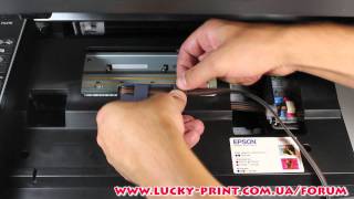 Установка СНПЧ на Epson TX210