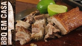 RECEITA DE BARRIGA À PURURUCA  - PANCETTA