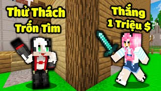 REDHOOD VÀ MỀU THỬ THÁCH TRỐN TÌM 1 TRIỆU ĐÔ TRONG MINECRAFT*REDHOOD THỬ THÁCH 24 GIỜ TÌM 1000000$