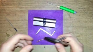 Вскрытие цилиндрового замка (Перфорированый)