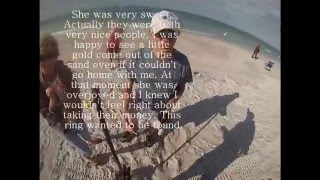 DigFlorida - beach Metal detecting - Returning a lost ladies gold wedding band with diamonds