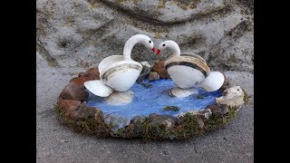 Как сделать лебедя из ракушек - Поделки своими руками / Diy seashell crafts ideas / Handmade ideas