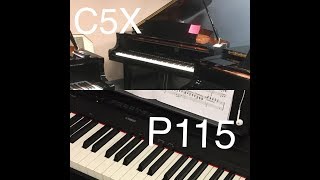 Yamaha Acoustic Piano (C5X) vs Yamaha Digital Piano (P115)