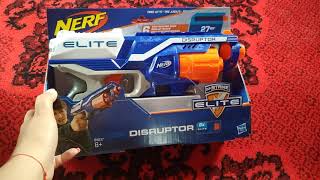 #nerf Обзор Бластер Hasbro Nerf Elite Disruptor  из Rozetka   #распаковкадети