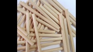 как сделать длинные круглые палочки