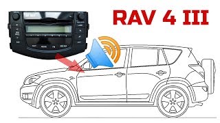 КАК снять магнитолу в ТОЙОТЕ RAV 4 III (2007)