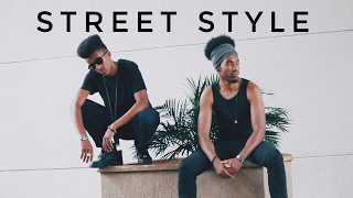 ( Street style ) look black