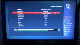 Amiko Mini HD SE - Manually Tune in Satellite Channel