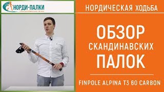 Обзор палок для скандинавской ходьбы FINPOLE ALPINA T3 60 CARBON