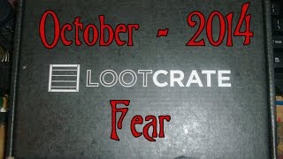 October LootCrate- 2014 Fear